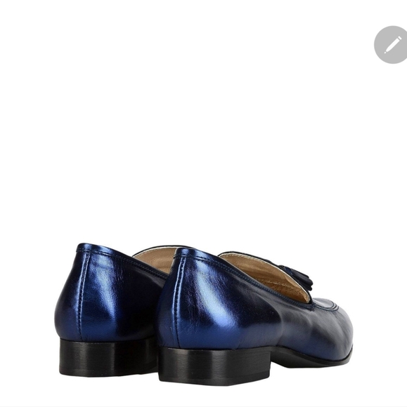 LEONARDO PRINCIPI BLUE LOAFERS SZE 8. RUNS BIG - Picture 4 of 5